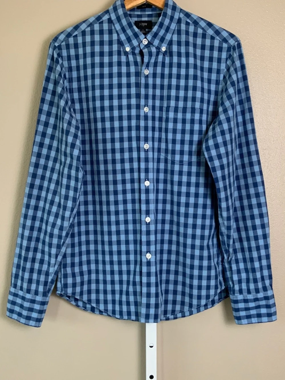 J. Crew Factory Slim Washed Button Down Oxford Shirt in Oversized Gingham